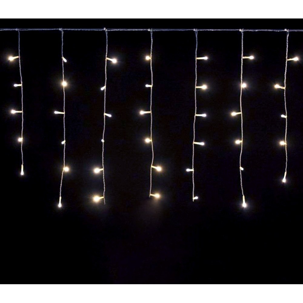 561076 Rideau lumineux de Noël 300 led 3 x 1 m lumière chaude 8 effets