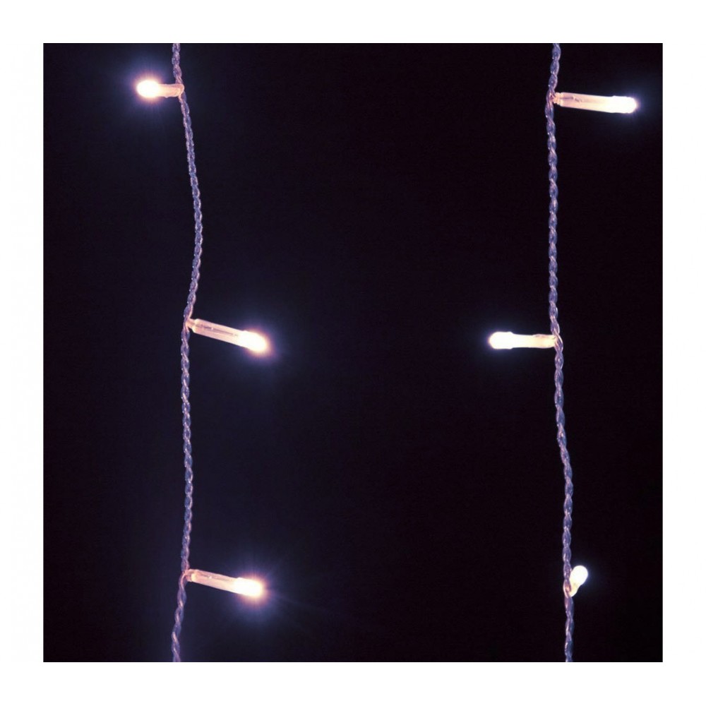 561076 Rideau lumineux de Noël 300 led 3 x 1 m lumière chaude 8 effets