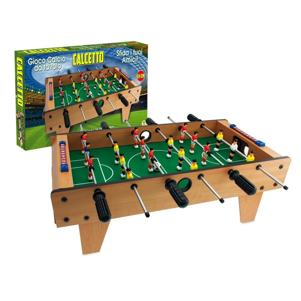 634454 Baby-foot en bois CHAMPIONS FOOTBALL avec 14 joueurs 80 x 42,5 x 63 cm