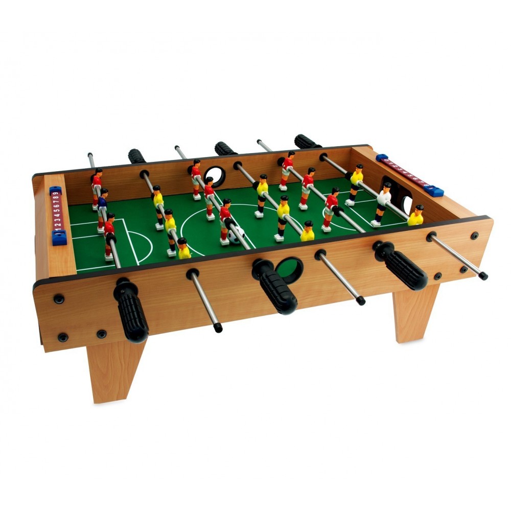 634454 Baby-foot en bois CHAMPIONS FOOTBALL avec 14 joueurs 80 x 42,5 x 63 cm