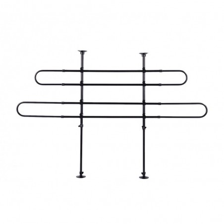 4557 Grille de séparation télescopique universel voiture 3 et 5 portes 2 pièces