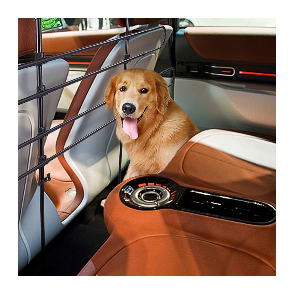 4557 Grille de séparation télescopique universel voiture 3 et 5 portes 2 pièces