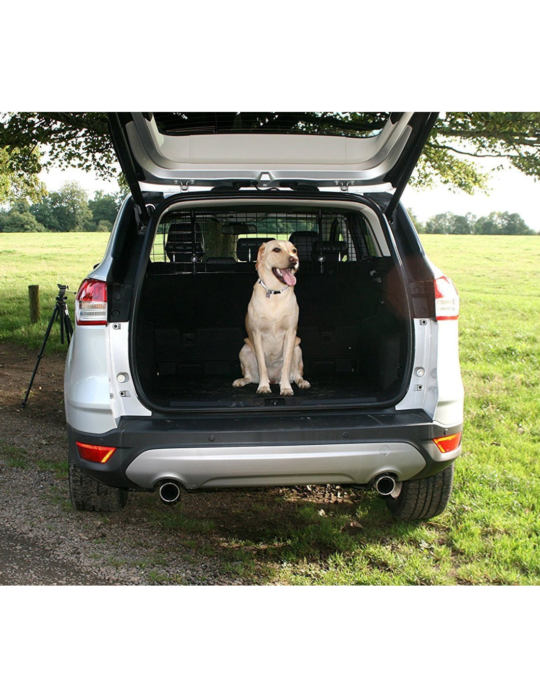 Grille de Séparation Voiture pour Chien - Réglable en Métal