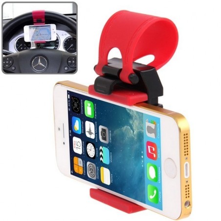 Support pour le volant avec clip élastique pour smartphones et appareil contrôlé