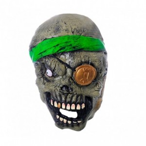 441630 Masque de déguisement de carnaval PIRATE ZOMBIE taille unique