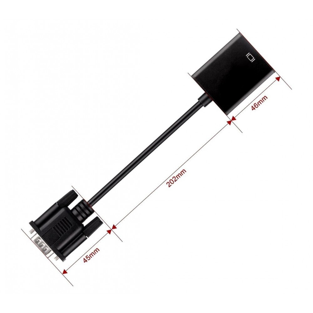 560929 Vidéo adaptateur convertisseur universel de VGA vers HDMI USB audio