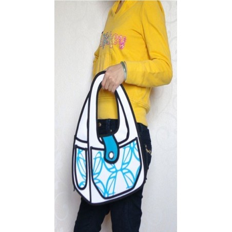 Sac à la mode 3D - BD - turquoise