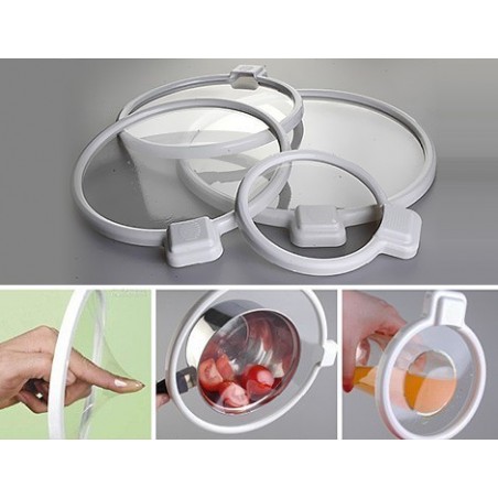 Kit de 4 couvercles magiques en silicone étanche Lidz intelligente