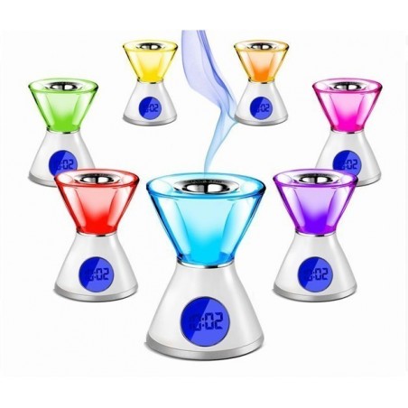 Diffuseur de parfum avec réveil et chromothérapie - essences vaporisateur