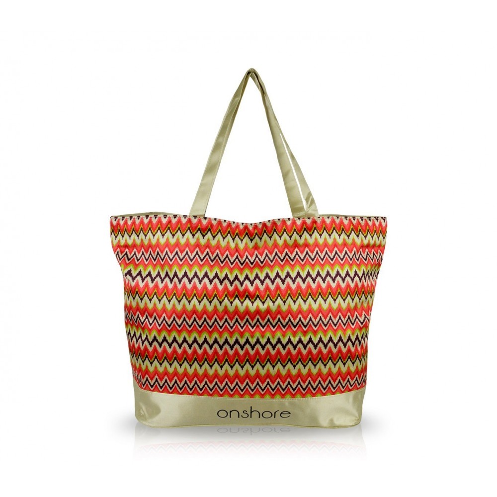 Sac de plage Onshore mod. Malika fantaisie ethniques zig zag différentes couleur