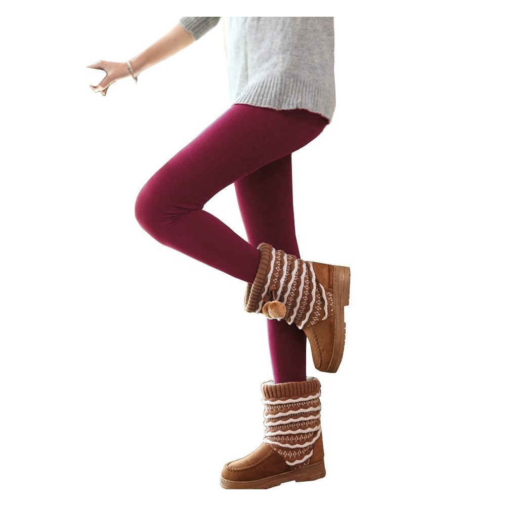 Pack de 5 leggings effet thermique - doublure...