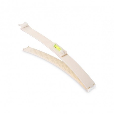 4329 Set de 2 barrettes avec niveau à bulle pour couper cheveux de façon précise