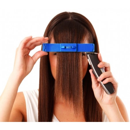 4329 Set de 2 barrettes avec niveau à bulle pour couper cheveux de façon précise