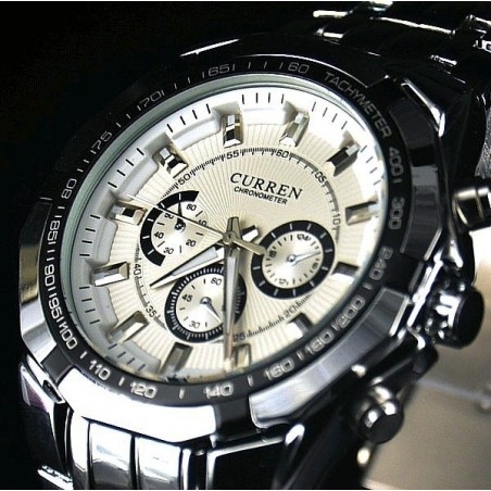 Montre homme - mod.Paris - acier avec aiguilles