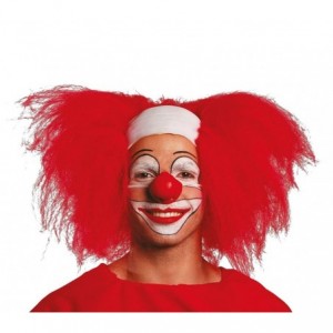 049761 Perruque de déguisement CLOWN crâne chauve avec cheveux 2