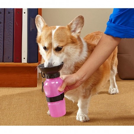 Bouteille d'eau portable pour chiens et animaux de compagnie SQUEAZY 028410 avec Bouteille d'eau portable pour chiens et animaux de compagnie SQUEAZY 028410 avec