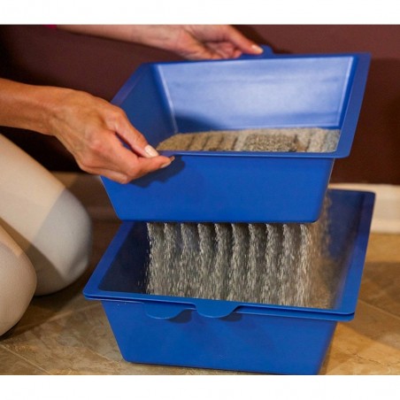 105355 Bac à litière d'angle pour chats SHUTTLE ANGOLARE 49cm plusieurs couleurs