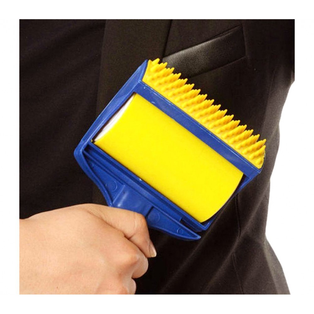 Brosse Adhesiveen en Gel Lavable, Portable Brosse Anti Poils