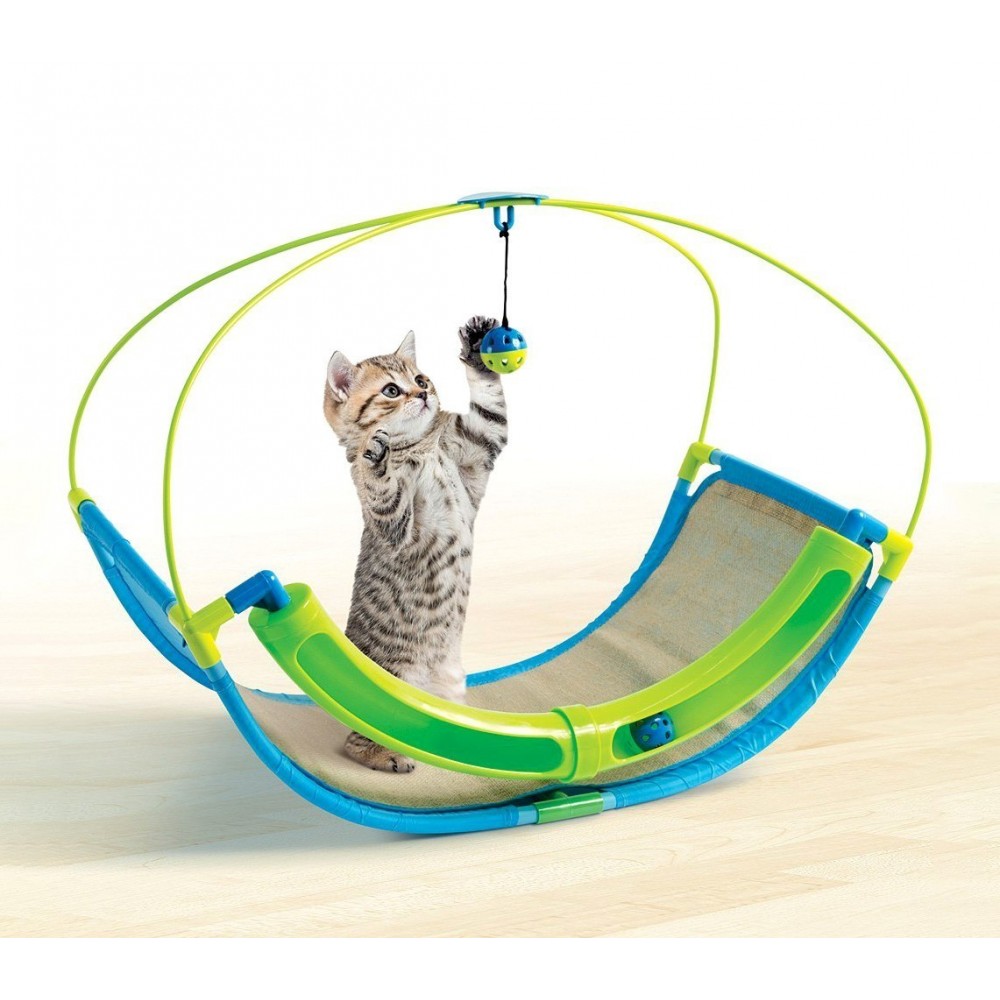 220939 Jouet d'occupation pour chat ROCKING avec boule et labyrinthe