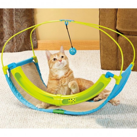 220939 Jouet d'occupation pour chat ROCKING avec boule et labyrinthe