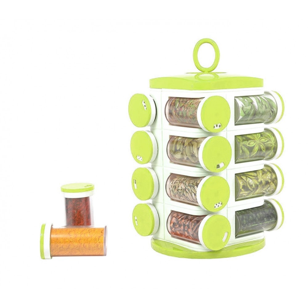 Carrousel à épices tournant 16 pots pop-up SPICE RACK rangement porte-épices