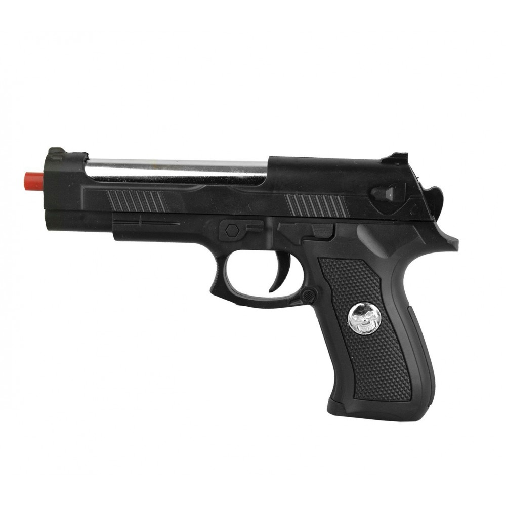 285589 Pistolet en plastique Sport Gun HY-730A avec silencieux 6 mm avec billes