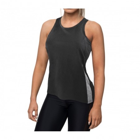KZ-359 Débardeur de sport running pour femme en tissu respirant bandes latérales