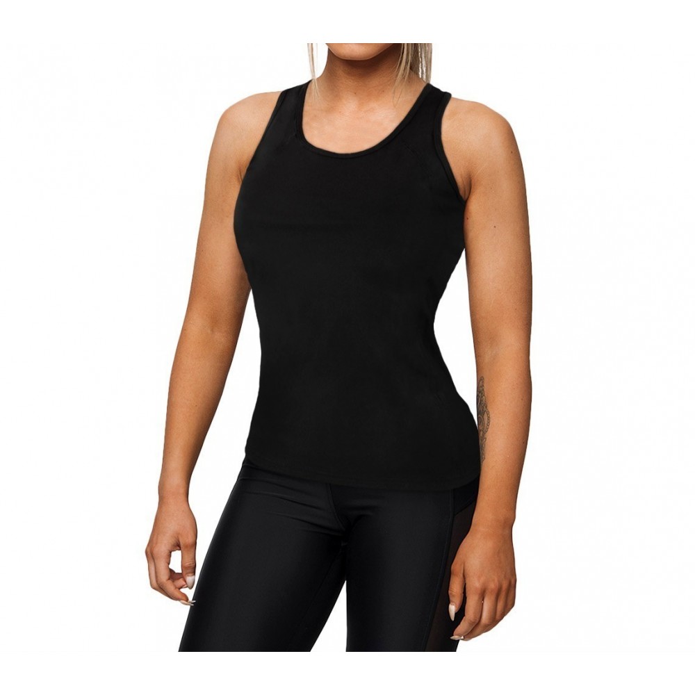 KZ-359 Débardeur de sport running pour femme en tissu respirant bandes latérales
