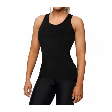 KZ-359 Débardeur de sport running pour femme en tissu respirant bandes latérales