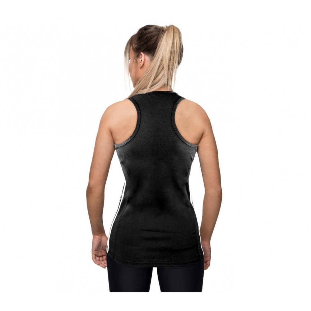 KZ-359 Débardeur de sport running pour femme en tissu respirant bandes latérales