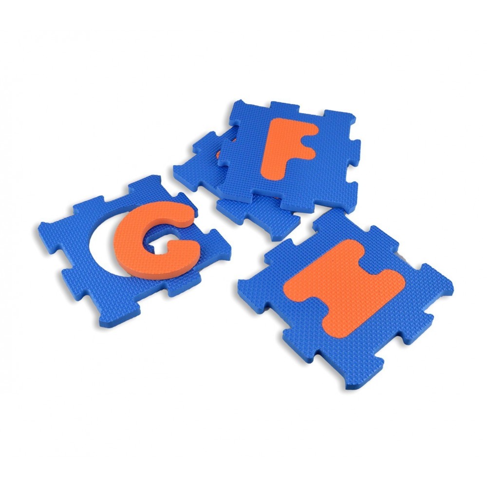 393062 Tapis puzzle en mousse 4 pièces à assembler MULTICOLORE  60 x 60 x 1 cm