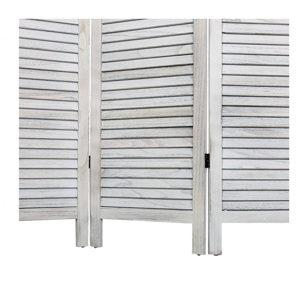 394465 Paravent modèle classique en bois 170 x 40 cm trois panneaux