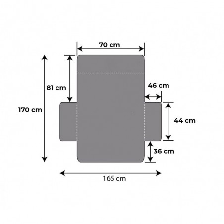 870547 Protège-canapé matelassé double face Imperméable anti-tâches 3 places 870547 Protège-canapé matelassé double face Imperméable anti-tâches 3 places