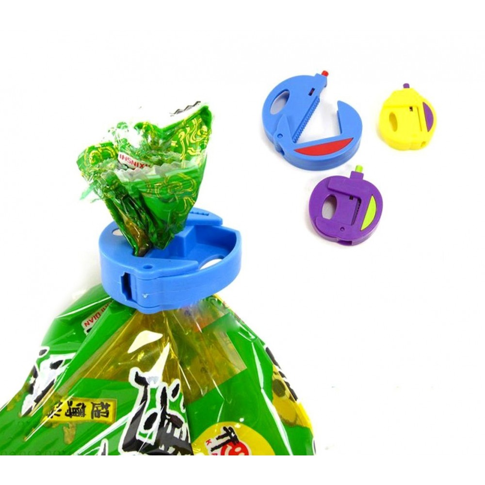 230855 Lot de 3 clips fraîcheur WelkHome pour refermer des sachets