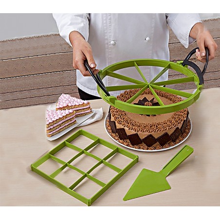 227688 Diviseur à gâteaux en forme circulaire et carrée