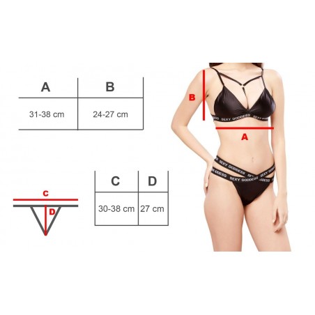 H285 Ensemble de lingerie 2 pièces MALENA
