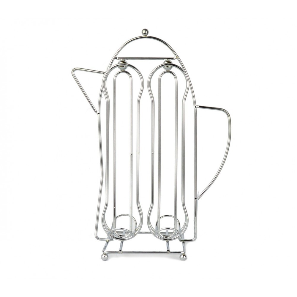 365977 Porte-capsules café avec forme théière pour 16 capsules WELKHOME en métal