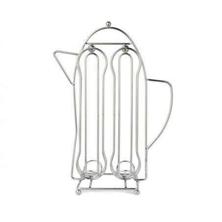 365977 Porte-capsules café avec forme théière pour 16 capsules WELKHOME en métal