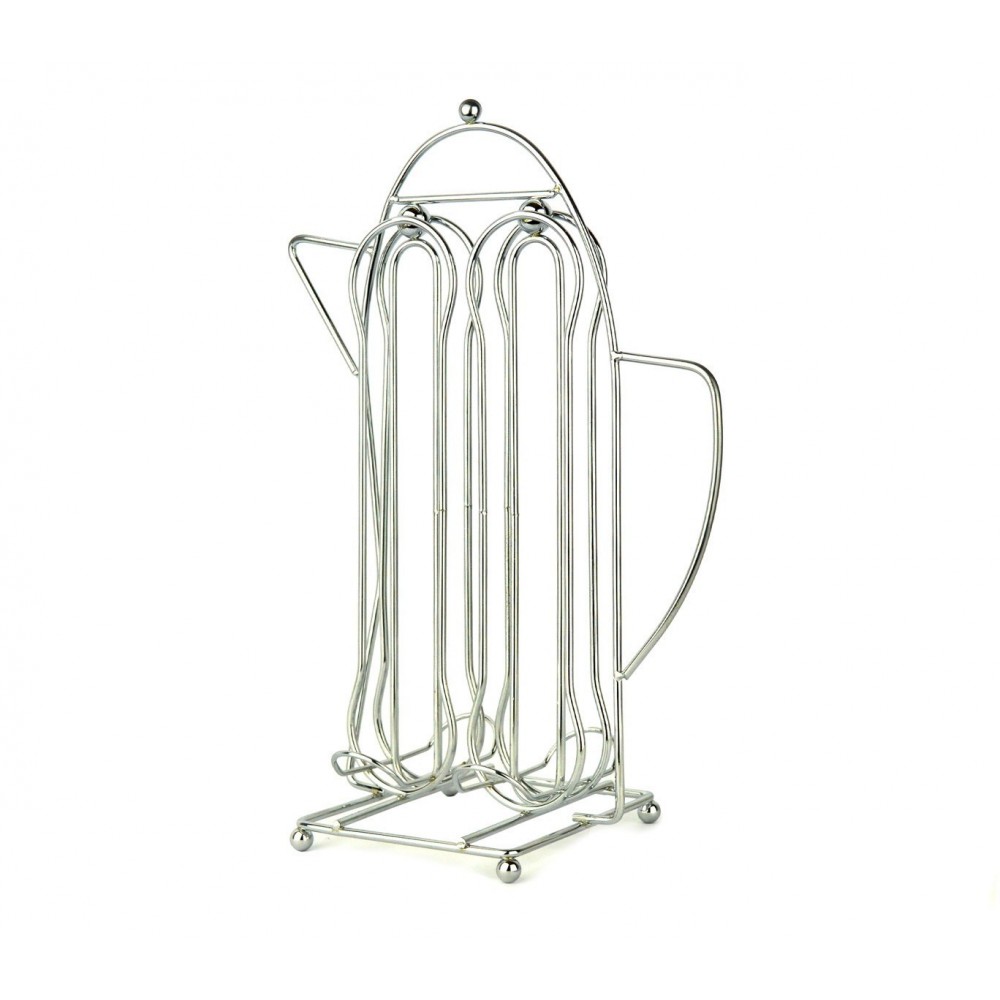 365977 Porte-capsules café avec forme théière pour 16 capsules WELKHOME en métal