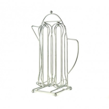 365977 Porte-capsules café avec forme théière pour 16 capsules WELKHOME en métal