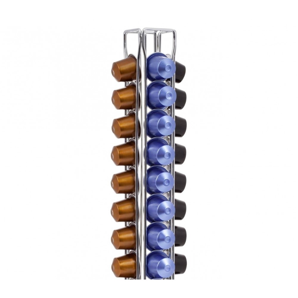 365953 Porte-capsules café pour 36 capsules WELKHOME en métal 4 colonnes