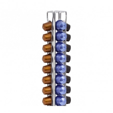 365953 Porte-capsules café pour 36 capsules WELKHOME en métal 4 colonnes