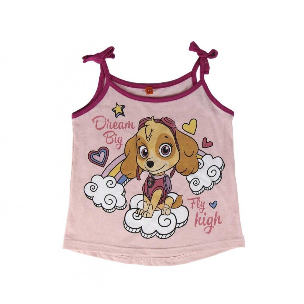 22-1971 Pyjama d’été PAW PATROL pour enfant en coton tailles du 2 au 6 ans