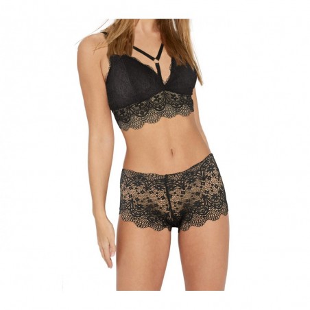 H869 Soutien-gorge à brides femme modèle RIEM base élastiquée bonnet en dentelle