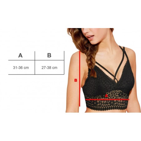 Sarah H823 femme modèle RIEM base élastiquée bonnet en dentelle