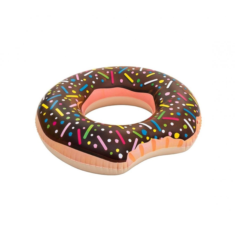36121 Bouée gonflable donut diamètre 107 cm Bestway chocolat ou fraise