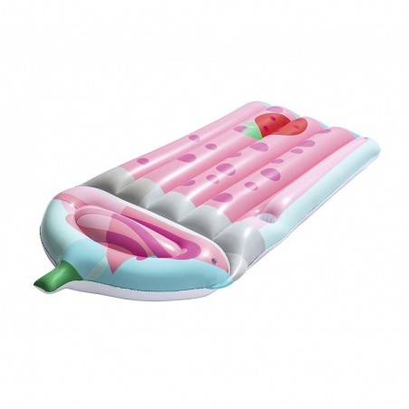 44037 Matelas boisson tropicale 190 x 99 cm avec poignées et porte-gobelet