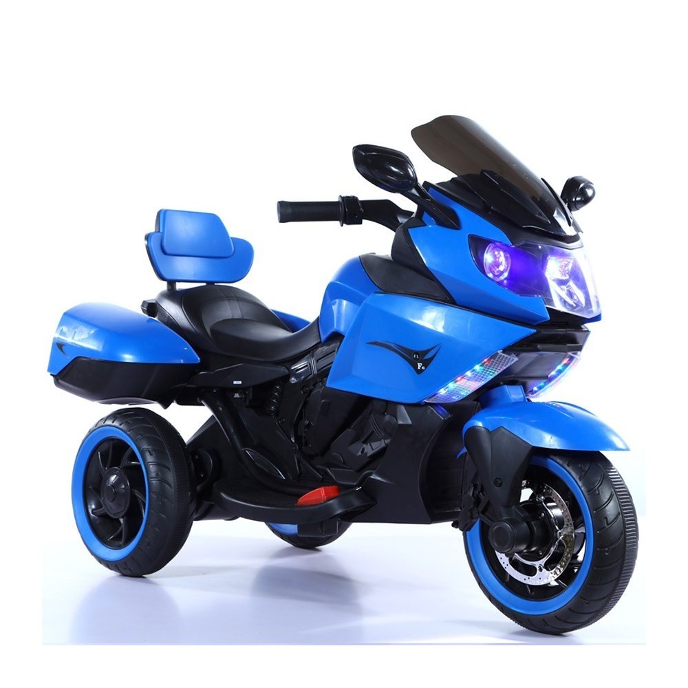 B37500 Moto électrique pour enfant SIDNEY lumières et sons 12V valises latérales