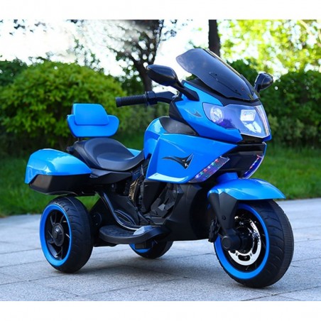 B37500 Moto électrique pour enfant SIDNEY lumières et sons 12V valises latérales