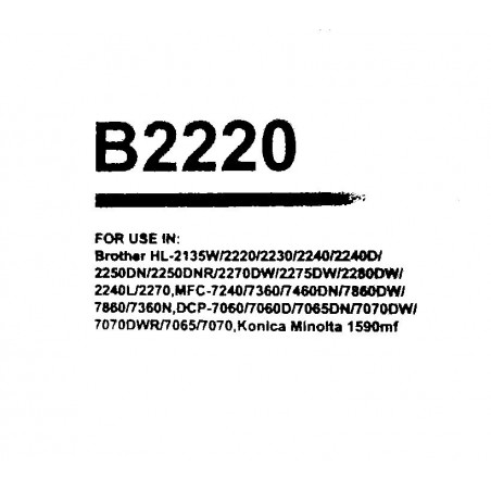 B2220 Toner compatible avec Brother HL 2240, 2270DW, 2250,7360,7460,7860
